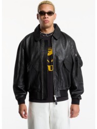 bomber alpha industries cwu-36/p leather uv black l