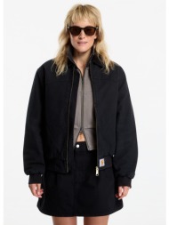 μπουφάν carhartt wip og santa fe jacket unisex black/ black stone canvas l
