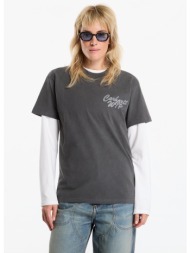 t-shirt carhartt wip s/s hatching script t-shirt unisex black garment dyed xxl