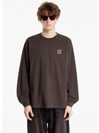 t-shirt carhartt wip l/s vista t-shirt unisex tobacco