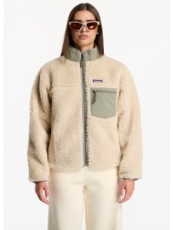 μπουφάν patagonia w`s classic retro-x jacket dark natural/ river rock green l