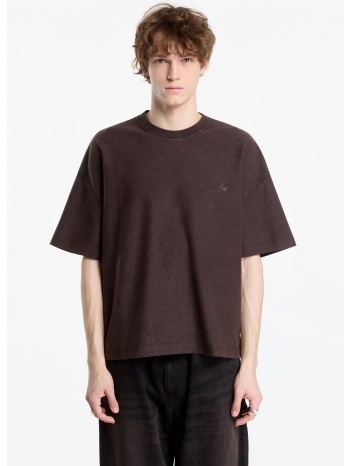 t-shirt carhartt wip s/s lambert t-shirt unisex tobacco
