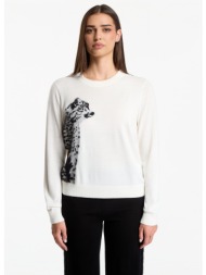 πουλόβερ ea7 emporio armani train apres ski w graphic knit snow white xs