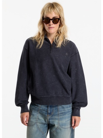 φούτερ carhartt wip lambert polo sweat unisex black moon