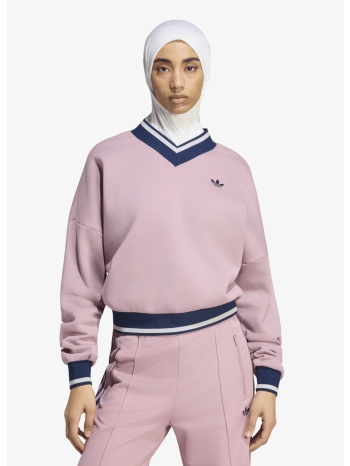φούτερ adidas engineered rib crew magic mauve/ night