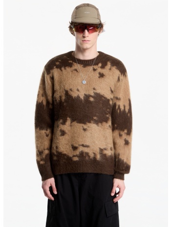 φούτερ gramicci mohair splatter sweater taupe splatter s