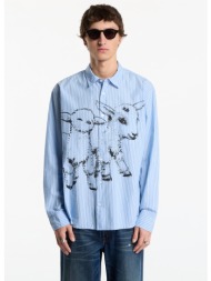 πουκάμισο obey billy woven light blue multi s
