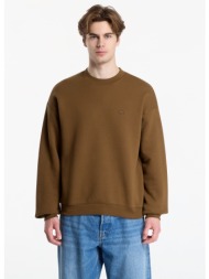 φούτερ lacoste crewnecks unisex mascara brown m