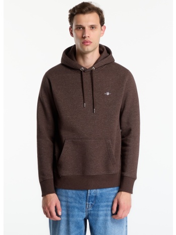 φούτερ gant reg shield hoodie burnt grass m
