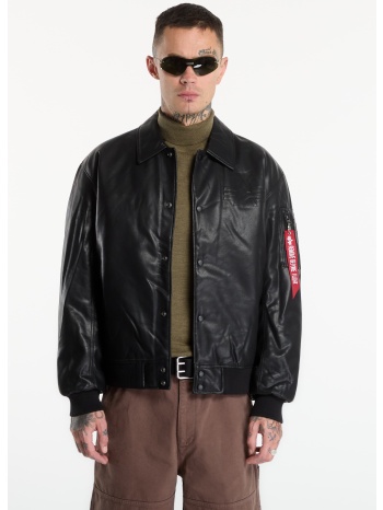 μπουφάν alpha industries pu college jacket black m σε προσφορά