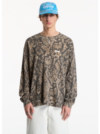t-shirt obey league thermal dusty vintage rattlesnake l