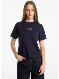 t-shirt tommy hilfiger gold script mdrn c-nk s/s tee space blue m