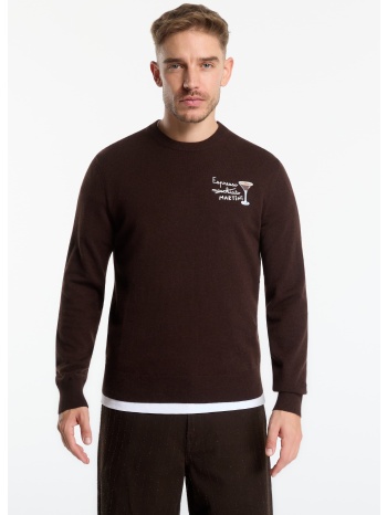πουλόβερ mc2 saint barth heron light embry sweater espresso