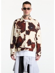 μπουφάν obey workshop jacket cow print m