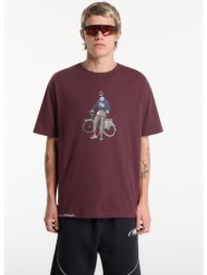 t-shirt new balance varsity bike t-shirt cherry leather m