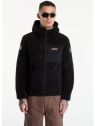 φούτερ napapijri yupik full-zip hoodie 6 black beauty m