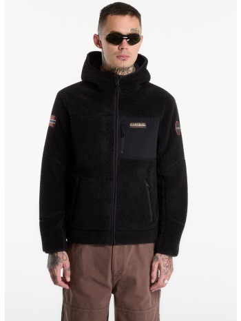 φούτερ napapijri yupik full-zip hoodie 6 black beauty m