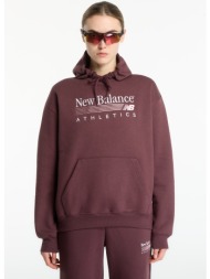 φούτερ new balance trackside fleece hoodie cherry leather xs