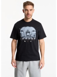 t-shirt jordan sport men`s dri-fit graphic t-shirt black/ pure platinum xs