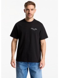 t-shirt calvin klein jeans ss easy 20s script calvin klein black l