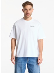 t-shirt calvin klein jeans ss rlx 20s calvin or nthing bck bright white l