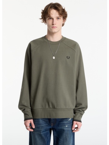 φούτερ fred perry tipped crewneck sweatshirt black m
