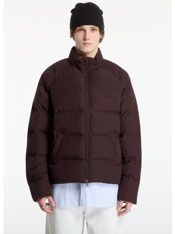 μπουφάν fred perry raglan sleeve padded jacket rich brown m