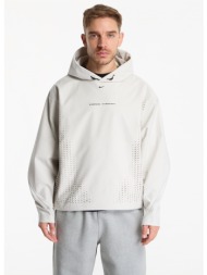 φούτερ nike tech men`s dri-fit shori knit pullover hoodie light bone/ black xl