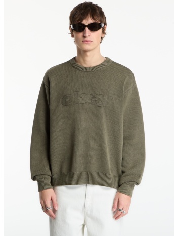 πουλόβερ obey fade wash speed logo sweater chimera faded