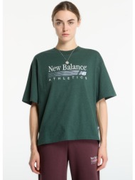t-shirt new balance trackside oversized t-shirt nordic green heather m