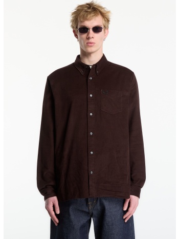πουκάμισο fred perry needle cord shirt rich brown xl