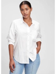 πουκάμισο gap perfect shirt optic white xs