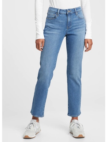 παντελόνια gap denim pants straight - mid rise medium masco
