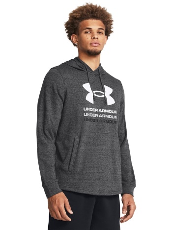 φούτερ under armour rival terry graphic hood castlerock 025 σε προσφορά