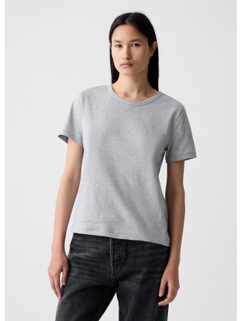 μπλουζάκι gap basic tee heather grey xxs