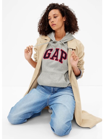 φούτερ gap logo pullover hoodie light heather grey xxs σε προσφορά