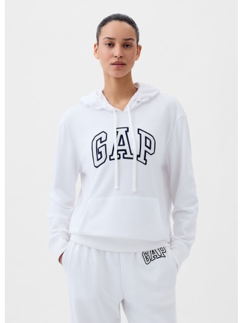 φούτερ gap pullover logo hoodie optic white v6 xxs