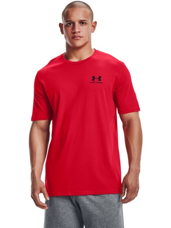 μπλουζάκι under armour sportstyle lc ss red xs σε προσφορά