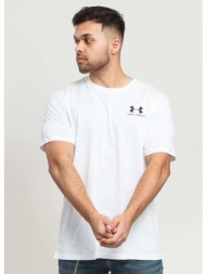 μπλουζάκι under armour sportstyle left chest ss tee white xxxl