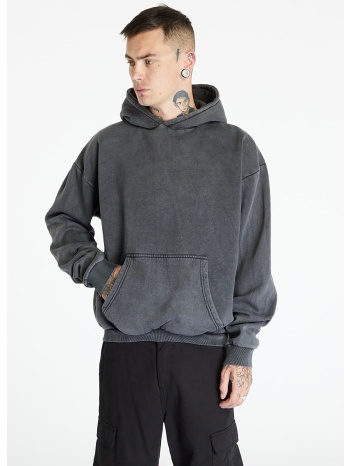 φούτερ urban classics stone washed hoody black s σε προσφορά
