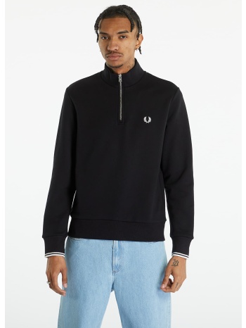 φούτερ fred perry half zip sweatshirt black s