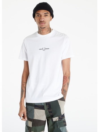 μπλουζάκι fred perry embroidered t-shirt white xxl σε προσφορά