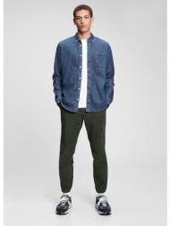 πουκάμισα gap ls 1 pkt denim shirt medium indigo l