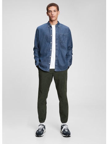 πουκάμισα gap ls 1 pkt denim shirt medium indigo l