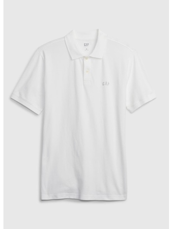 μπλουζάκι gap logo pique polo optic white xl σε προσφορά