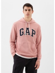φούτερ gap french terry pullover logo hoodie pink rosette 16-1518 xs