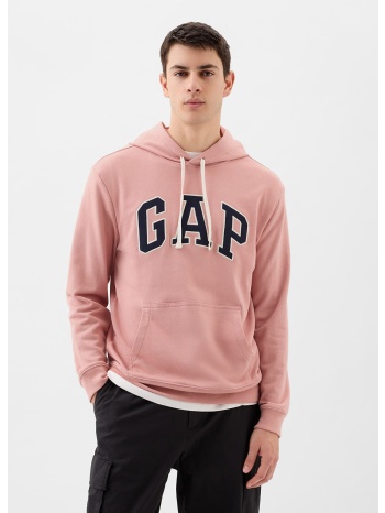 φούτερ gap french terry pullover logo hoodie pink rosette σε προσφορά