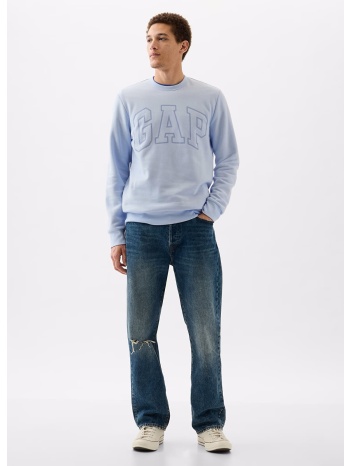 φούτερ gap logo crewneck sweatshirt bicoastal blue s