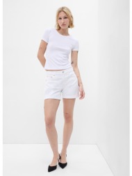 βερμούδες gap 5 inch girlfriend shorts optic white 3 w26