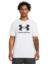 μπλουζάκι under armour sportstyle logo update ss white 100 xxl
